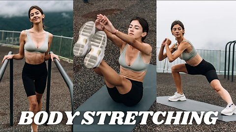 Stretching Exercise: Female Fitness Motivation 2023