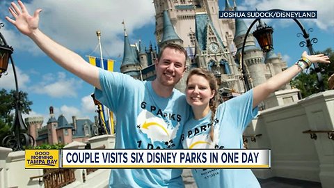 Couple visits 6 Disney parks on 2 coasts in 1 day