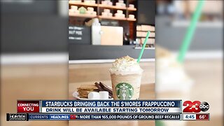 S'mores frappuccino available starting tomorrow