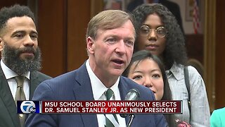 MSU school board unanimously names Dr. Samuel Stanley Jr. as new president