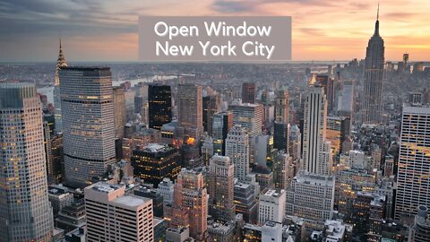 Open Window New York City Soundscape - City Sounds 10 Hours
