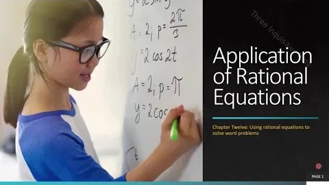 8th Grade Math | Unit 12 | Application of Rational Equations | Lesson 12.4.3 | Inquisitive Kids