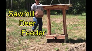 Using Sawmill Lumber To Build A Deer Feeder