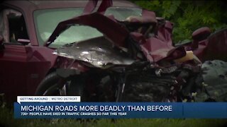 Michigan State Police say despite traffic decreases, more people are dying on Michigan roads