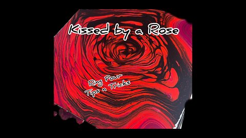 🌹A Celebration of Red ~ Kissed by a Rose ~ Ring Pour Tutorial ~ Acrylic Pouring