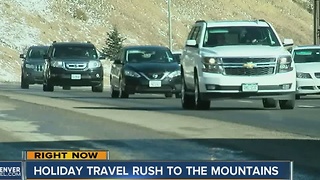 Holiday travel rush to the mountains