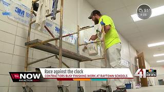 Construction crews stay busy at schools during summer break