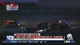 Crash on Florida's Turnpike in Martin County causes heavy delays