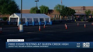 Free COVID-19 testing at Queen Creek High School