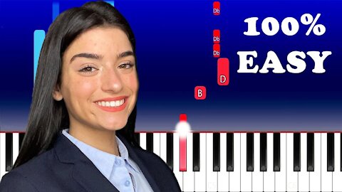 Dixie D’Amelio - Be Happy (100% Easy Piano Tutorial)