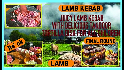 Juicy Lamb Kebab with Delicious Tandoor Tortilla