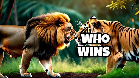 Lion VS Tiger - Who will win in fight