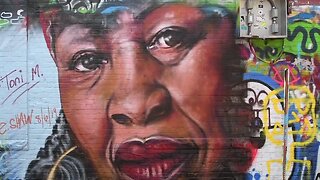 Toni Morrison mural in 'Graffiti Alley' helps her legacy live on