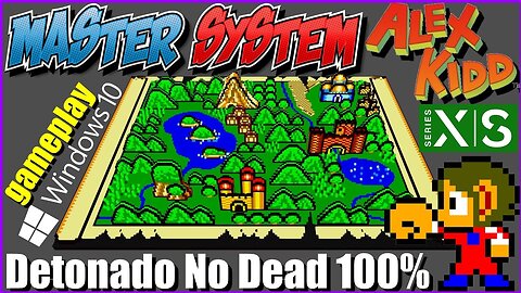 Speedyrun Alex Kid gameplay Walkthrough 100% direct from Xbox no dead 1 life Master System II