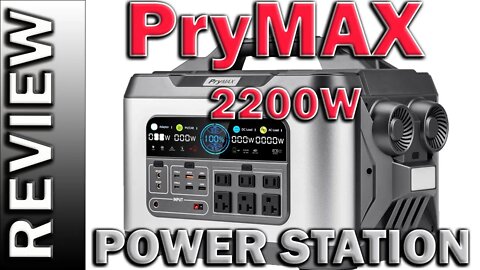 PryMAX 2200W Portable Power Station 2220Wh Solar Generator Backup Lithium Battery Review