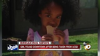 Witness speaks about girl found downtown after being taken from UCSD