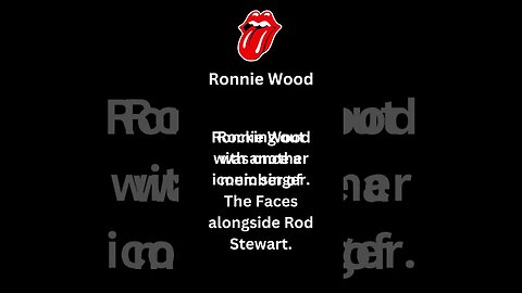 "Rocking with the Stones: Bite-sized Insights" Ronnie Wood #shorts #rollingstones #rocknroll