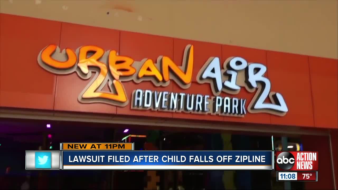 Lakeland mom sues after 10-year-old suffers serious injuries from zip line fall at Urban Air