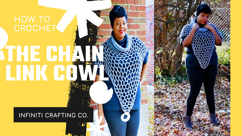 How to Crochet the Chain Link Cowl + Free Written Pattern