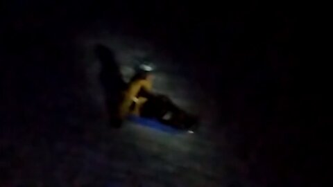 Simon bobsleigh ride in dark :-)