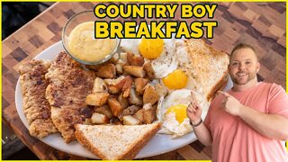 Country Boy Breakfast on the Blackstone Griddle