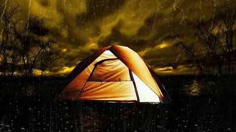 99% of YOU will Fall Asleep Fast | Strong Rain & Mighty Thunder on the Tent at Night | 10 Hours