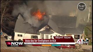 KCK firefighters battle 3 separate fires