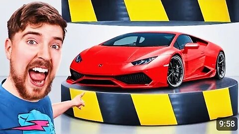 Hydraulic Press Vs Lamborghini video in hindi #mrbreast #viral