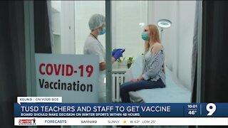 TUSD staff vaccine distribution to be affected by limited supply