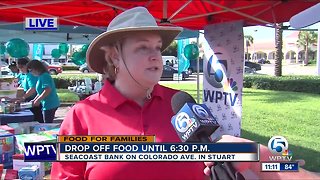 Food For Families Food Drive in Stuart until 6:30 tonight