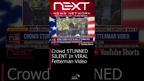 Crowd STUNNED SILENT In VIRAL Fetterman Video #shorts