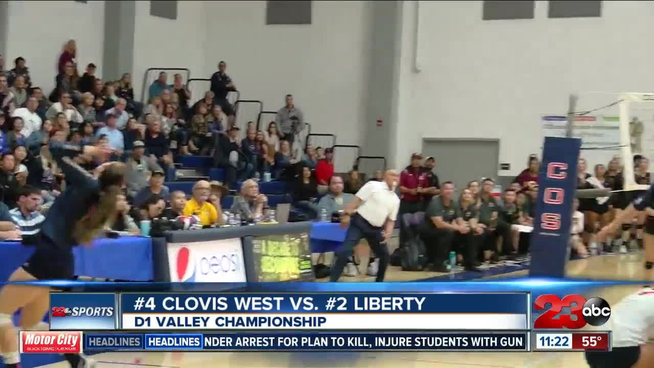 Liberty volleyball falls to Clovis West in D1 Valley Chanmpionship