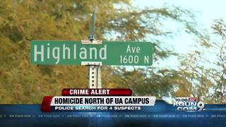 Police investigating homicide north of UA campus