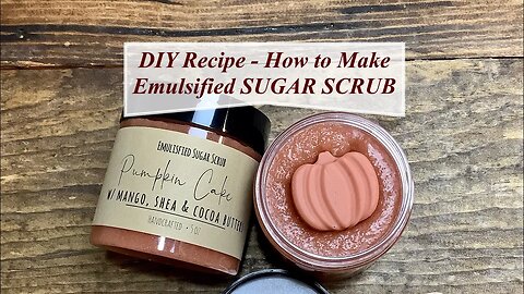 DIY Recipe - How to Make PUMPKIN CAKE Sugar Scrub Body Polish | Ellen Ruth Soap