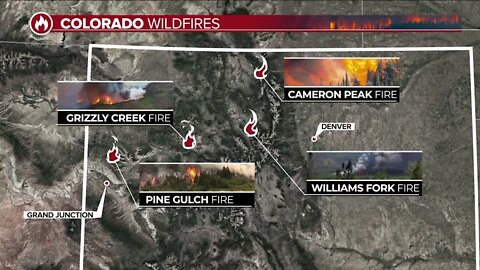 Colorado wildfires update — 5 p.m., Aug. 20