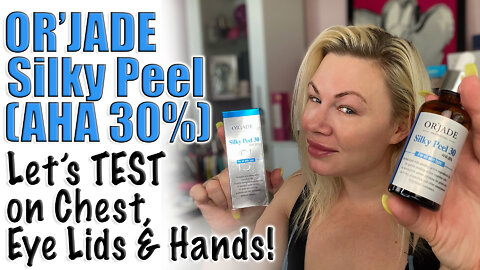 Or'Jade Silky Peel (Aha 30% ) Test on Chest, Eye Lids and Hands! | Code Jessica10 saves you Money