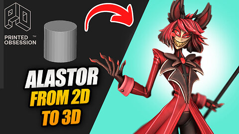 Watch Alastor from Hazbin Hotel Come to Life in 3D - Free STL Below