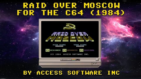 Raid Over Moscow (1984) for the Commodore 64 Unboxing and Gameplay - Geek With Social Skills