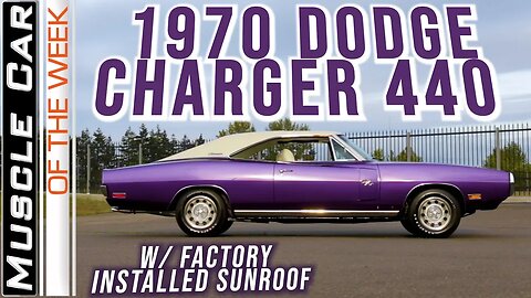 1970 Dodge Charger 440 6-Pack Sunroof - Muscle Car Of The Week Video Episode 345