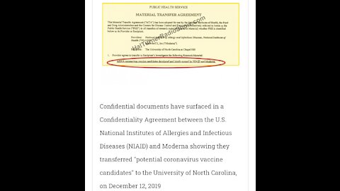 Coronavirus mRNA "Vaccines" Prepared Before Covid Outbreak