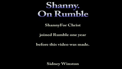 Shanny is Done. Will she return on Rumble? Has she already?
