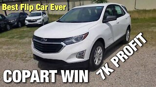 Making 7K On One Flip Car From COPART, 2018 Chevy Equinox