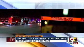 Cincinnati police investigate 2 shootings within 2 miles of one another