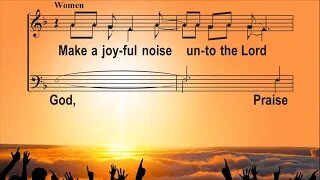 SPIRITUAL SONG - Make A Joyful Noise (with sheet music) gospel singing by choral group