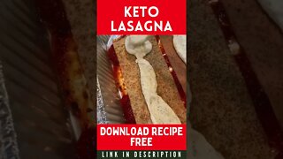 Low Carb Keto Lasagna | Keto Lasagna Recipe #Shorts