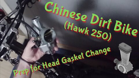 Hawk 250 Head Gasket Change Prep and fixing a grounding issue (Part 1)