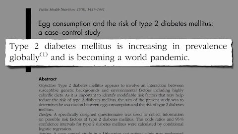 Eggs and Diabetes/Prediabetes
