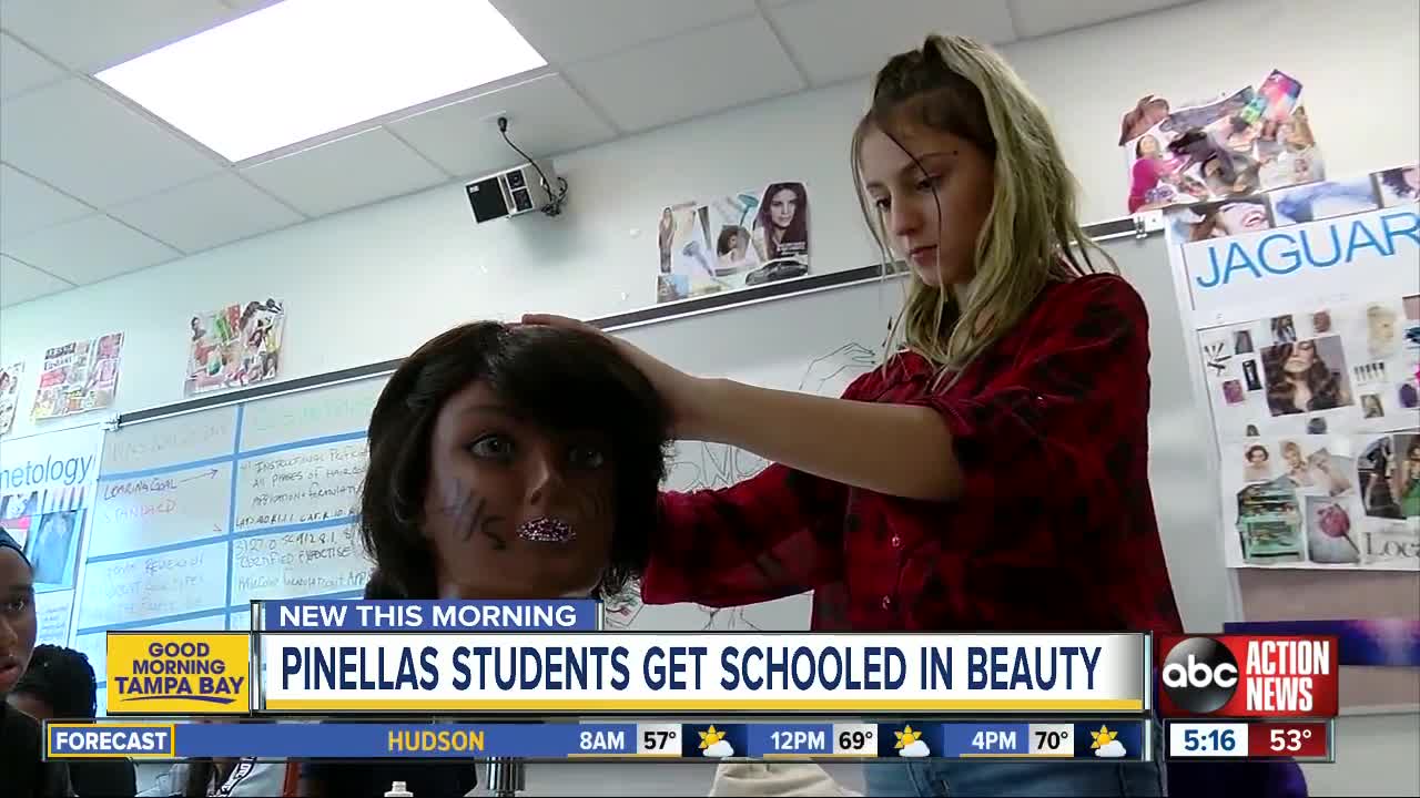 High schoolers embrace new cosmetology course at Lealman Innovation Academy in St. Petersburg