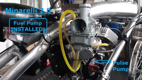 Minarelli Motorized Bicycle Pulse Fuel Pump Installed ( Custom Cabling Update)