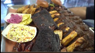 Guy eats 13 pounds of food!!